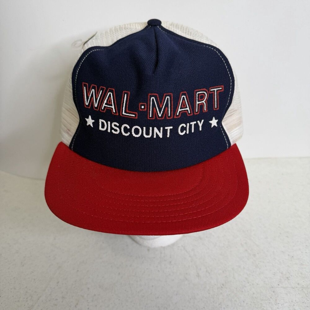 Vintage Walmart Hat Discount City Color Block Cap